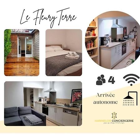 Fleuryterre - Grand 2 Pieces Avec Terrasse Lägenhet Deville-les-Rouen Exteriör bild