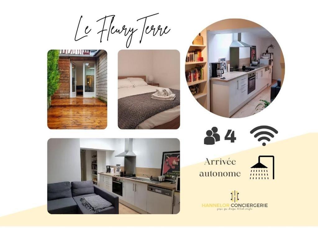 Fleuryterre - Grand 2 Pieces Avec Terrasse Lägenhet Deville-les-Rouen Exteriör bild